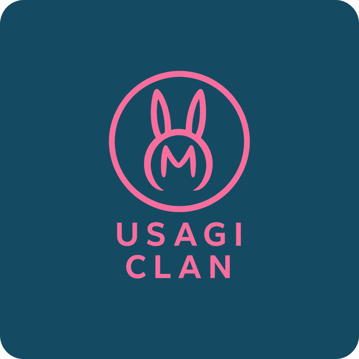 Usagi Clan aqua logo